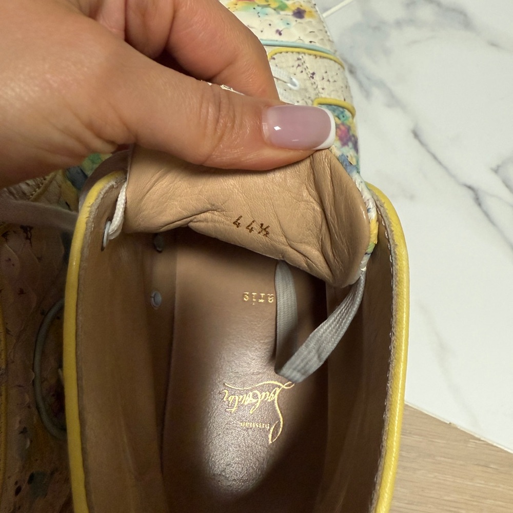 Christian Louboutin Python High-Top Sneakers - Picture 2 of 7